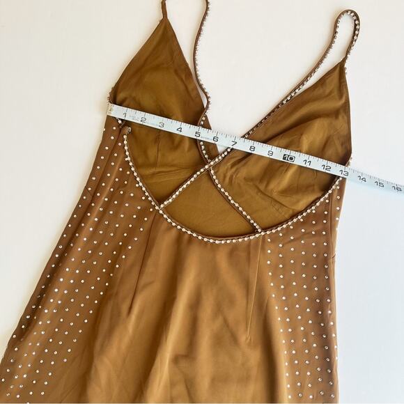 NBD Elvira Slip Dress Bling Embellished - Picture 8 of 10